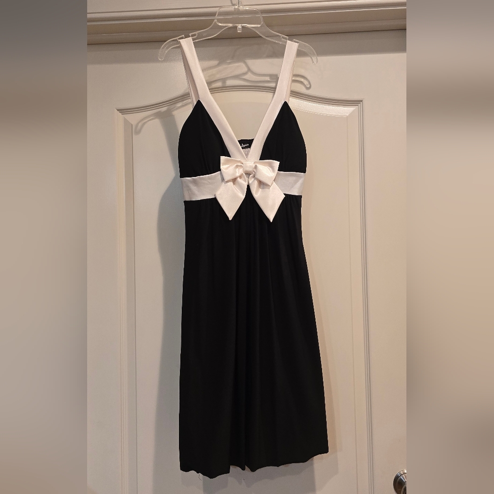 Elegant Black and White Dress